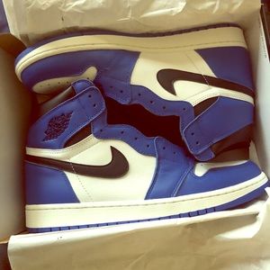 Retro Jordan 1 Game Royal White Sz 12